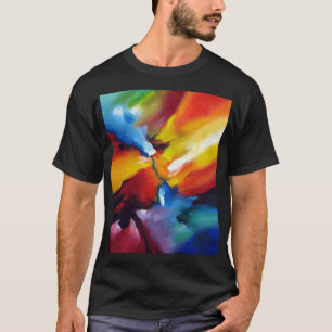 Trendige Abstrakte expressionistische Malerei Mode T-Shirt