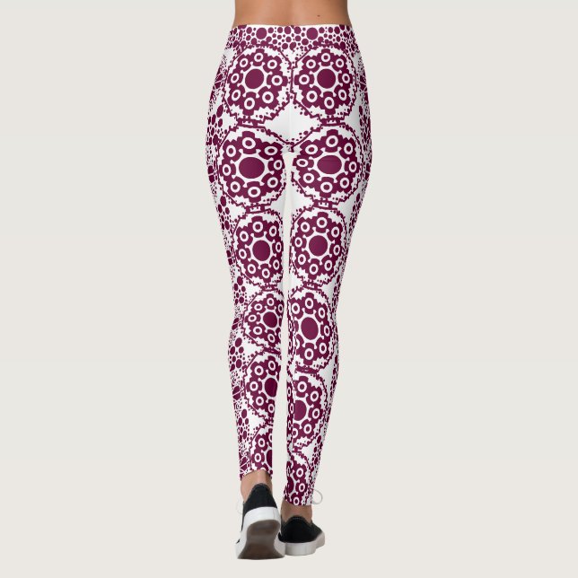 Trendige Abstrakte Muster-Leggings Leggings (Rückseite)