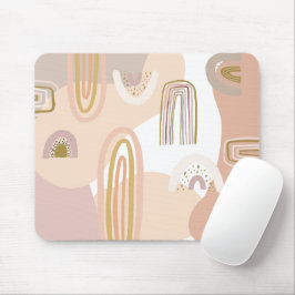 Trendige Abstrakte Regenbogenmuster Modernes Works Mousepad
