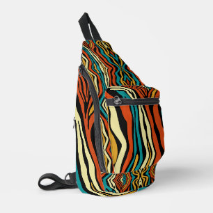 Trendige abstrakte zeitgenössische geometrische Fa Crossbody Bag