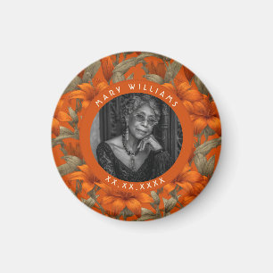 Trendige benutzerdefinierte Lilien Strandparty Magnet