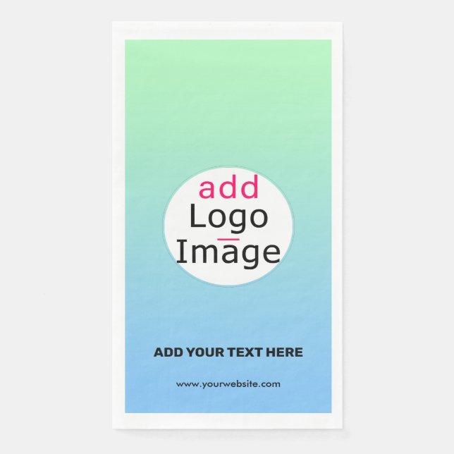 Trendige Berufliche Business-Gradient Serviette (Vorderseite)