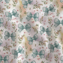 Trendige blaue Schleifen Cottagecore Blumenmuster