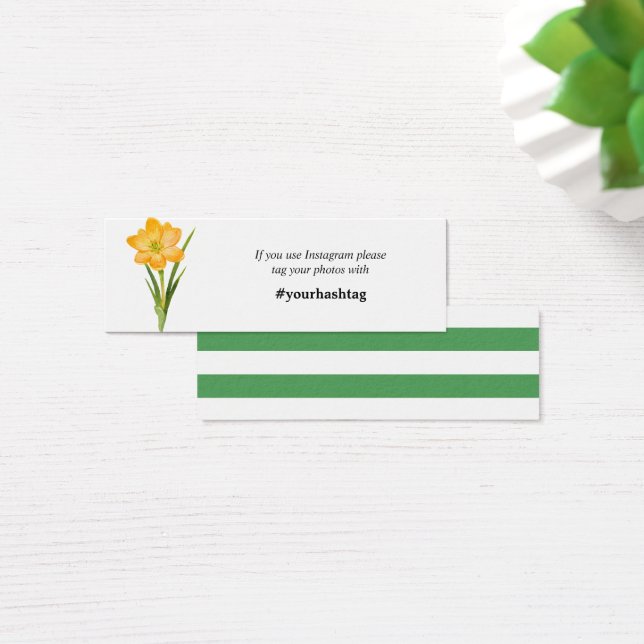 Trendige Blume YELLOW CROCUS instagramm Karten Min (Schreibtisch)