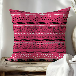 Trendige Boho Rosa Pfeile Kissen