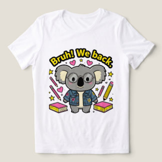 Trendige "Bruh! Wir sind zurück" Eiskaffee-Mädchen Tri-Blend Shirt