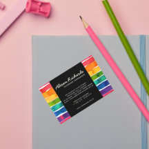 Trendige bunte Regenbogenstreifen Innenausstattung