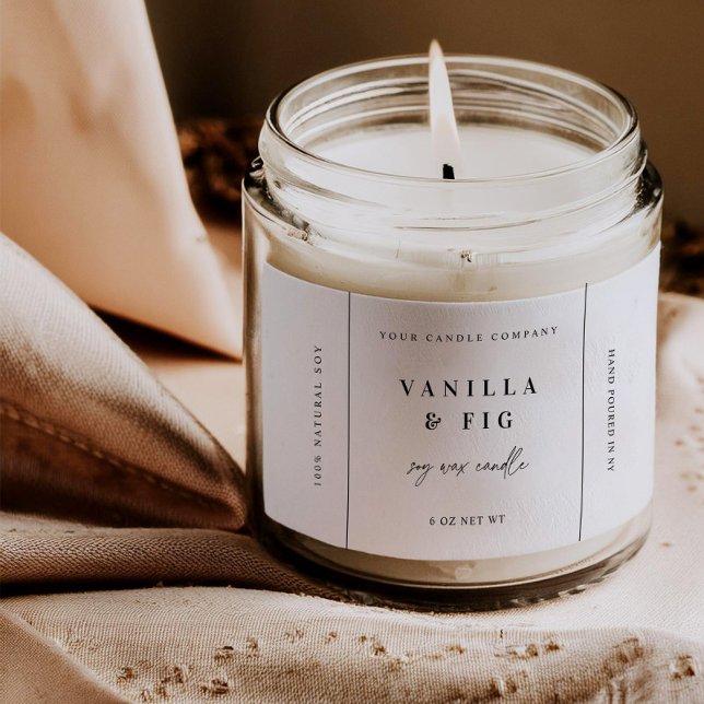 Trendige Candle-Produkt-Etikettenaufkleber Busines Rechteckiger Aufkleber (Von Creator hochgeladen)