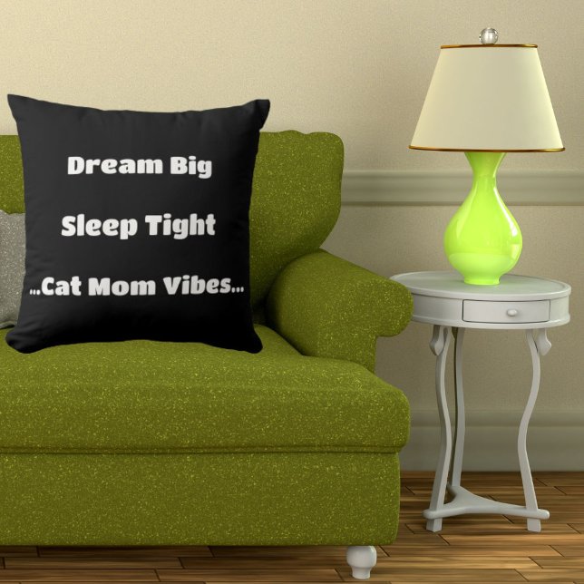Trendige Cat Mama Funny Zitat Niedlich Cool Modern Kissen (Von Creator hochgeladen)