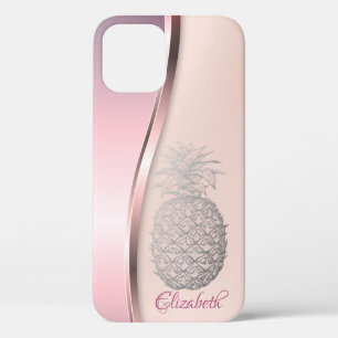 Trendige Coole Silber-Ananas - Personalisiert Case-Mate iPhone Hülle