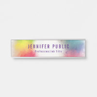 Trendige Custom Modern Elegante Rainbow Colors