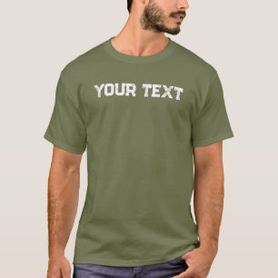 Trendige Ermüdung Grüne Mens Moderne benutzerdefin T-Shirt
