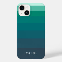 Trendige Farbblöcke Blau - anpassbares Zeichen Case-Mate iPhone 14 Hülle