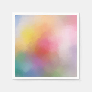 Trendige Farben Abstrakte Kunst, Dichtung und Musi Serviette