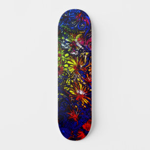 Trendige farbenfrohe abstrakte urbane Street-Art-I Skateboard