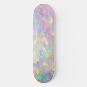 Trendige farbenfrohe künstliche holografische Opal Skateboard