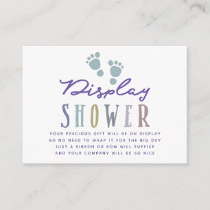 Trendige Farbvarianten Boy Baby Shower Anzeige Dus Begleitkarte