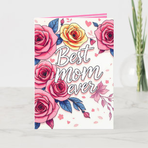 Trendige florale Luxus-Geschenk-Kollektion Karte