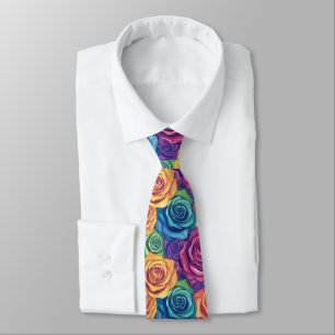 Trendige Geschenke für den Vater Rose Floral Krawatte