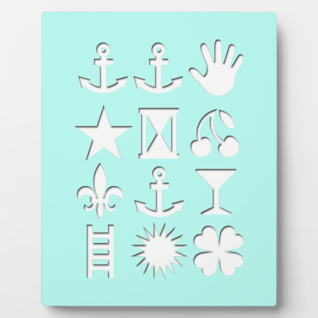 trendige Gestaltung Fotoplatte (Vorderseite)