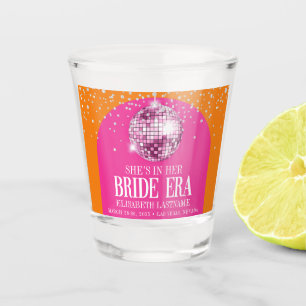 Trendige Glitter Disco Braut Era Junggesellinnenab Schnapsglas