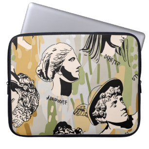 Trendige griechische Götter Art Portrait Seamless  Laptopschutzhülle