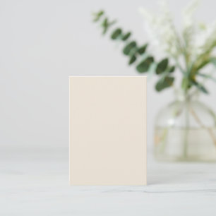 Trendige Haferflocken-Beige - Notizkarte Mitteilungskarte