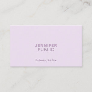 Trendige harmonische Farben professionell elegant Visitenkarte