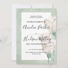 trendige Hochzeit im Grünen Einladung