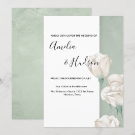 trendige Hochzeit im Grünen Einladung