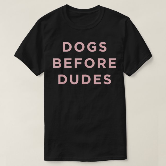 Trendige Hunde vor Typen T-Shirt (Design vorne)
