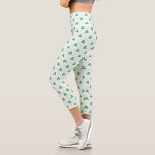Trendige Kleeblatt-Capri-Leggings für Casual Wear Capri Leggings
