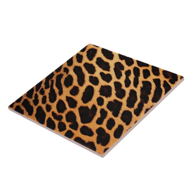 Trendige Leopard Cat Animal Print Collection Fliese (Seite)