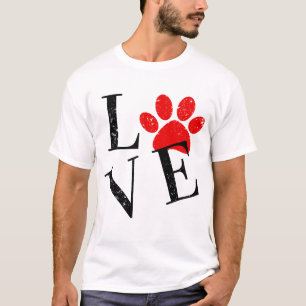 TRENDIGE LIEBES HUND MAMA PFOTE T-Shirt