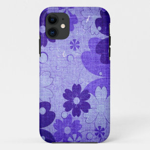 Trendige lila Blume Vintage Case-Mate iPhone Hülle
