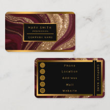 Trendige Luxus Gold-Burgunder-Kollektion