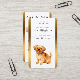 Trendige Luxus-Pflege Hund Personalized Collection Visitenkarte