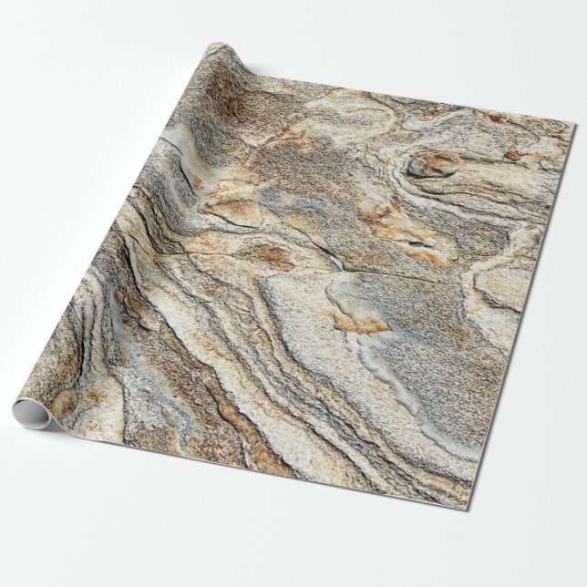 Trendige Marmor Granit Stein Textur Geschenkpapier (Ungerollt)