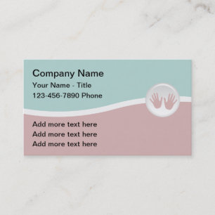 Trendige Massage Services Business Cards Visitenkarte