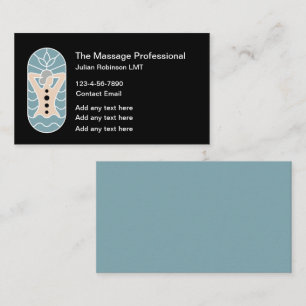 Trendige Massage Therapy Business Cards Design Visitenkarte