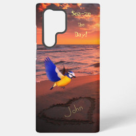 Trendige Meeres-Vogelliebe Samsung Galaxy Hülle