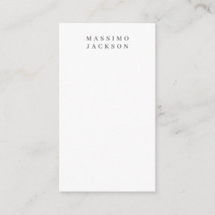 Trendige minimalistische elegante professionelle S Begleitkarte