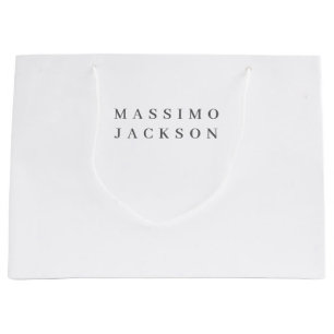 Trendige minimalistische elegante professionelle S Große Geschenktüte