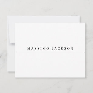 Trendige minimalistische elegante professionelle S RSVP Karte