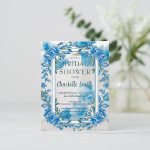 Trendige minimalistische vintage-antike Brautparty Postkarte