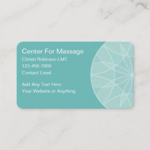 Trendige moderne beruhigende Massage Visitenkarte