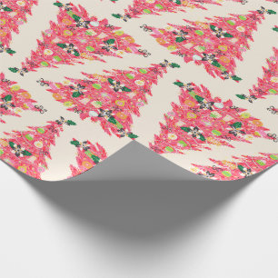 trendige, moderne, helle Farben festliche Weihnach Geschenkpapier