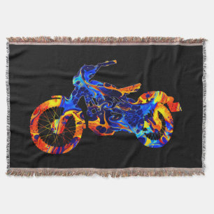 TRENDIGE MODERNE MOTOCROSS BUNTE KUNST ABSTRAKT  DECKE