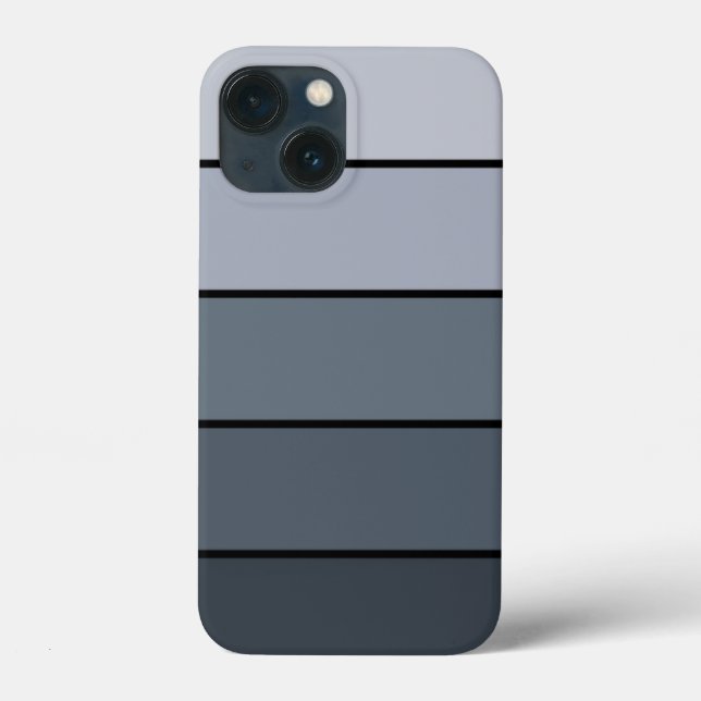 Trendige moderne Space Graue Streifen Case-Mate iPhone Hülle (Rückseite)