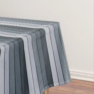 Trendige moderne Space Graue Streifen Tischdecke